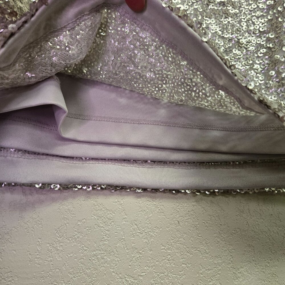 Vintage Y2K Silver Sequin Mini Skirt Party Festival Rave Stretch XS - Picture 8 of 9